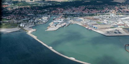 Unik udsigt fra ny mole på Køge Havn